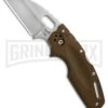Cold Steel Tuff Lite Flat Dark Earth Folding Knife - Satin Plain
