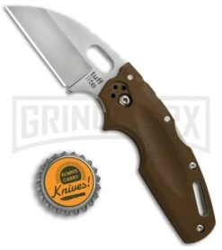 Cold Steel Tuff Lite Flat Dark Earth Folding Knife - Satin Plain -Grindworx Shop Cold Steel Tuff Lite Tri Ad Flat Dark Earth 20LTF BHQ 51975 jr bottlecap 2 large