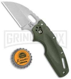 Cold Steel Tuff Lite OD Green Folding Knife - Satin Plain -Grindworx Shop Cold Steel Tuff Lite Tri Ad OD Green 20LTG BHQ 51977 jr bottlecap 2 large
