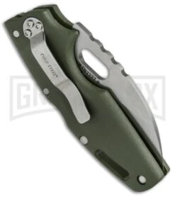 Cold Steel Tuff Lite OD Green Folding Knife - Satin Plain -Grindworx Shop Cold Steel Tuff Lite Tri Ad OD Green 20LTG BHQ 51977 jr side large