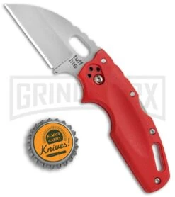 Cold Steel Tuff Lite Red Folding Knife - Satin Plain -Grindworx Shop Cold Steel Tuff Lite Tri Ad Red 20LTR BHQ 51979 jr bottlecap 2 large