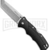 Cold Steel Verdict Black GFN Tri-Ad Lock Tanto Knife - Stonewash Plain
