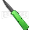 Daggerr Knives Koschei Poison Green Aluminum Double Action OTF Knife - SW Plain