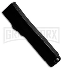 Firecracker Mini Black D/A OTF Automatic Knife - Two Tone Plain -Grindworx Shop FIrecracker Mini Black DA OTF Auto TT 2706 1BK GX 35323 LS Side large