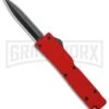 Firecracker Mini Red D/A OTF Automatic Knife - Black Dagger