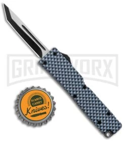 Firecracker Mini Sim Carbon Fiber D/A OTF Automatic Knife - Two Tone Tanto 7 Firecracker Mini Sim Carbon Fiber D/A OTF Automatic Knife - Two Tone Tanto -Grindworx Shop Firecracker Mini Sim CF DA OTF Auto TT Tanto GX 37638 jr bottlecap large