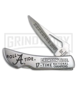 Frost Cutlery Alabama 2017 Champs Lockback Knife - Satin Plain