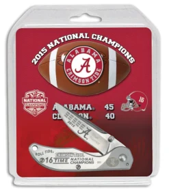 Frost Cutlery Alabama Champs Gray Manual Folding Knife - Mirror Plain