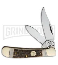 Frost Cutlery Copperhead Creek Trapper Deer Stag Pocket Knife