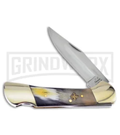 Frost Cutlery ECS Cotten Tail Ox Horn Lockback Knife
