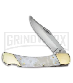 Frost Cutlery Ocoee River Mapache Pearl Lockback Knife