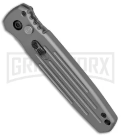 Gerber Covert Gray Automatic Knife - Stonewash Plain -Grindworx Shop Gerber Auto Covert Tactical Gray SW BHQ 67393 er spine large 1