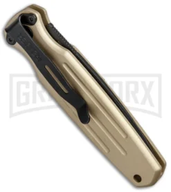 Gerber Mini Covert Coyote Brown Automatic Knife - Black Plain -Grindworx Shop Gerber Auto Mini Covert Coyote Brown Black 30 001396 BHQ 67401 jr side large