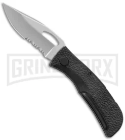 Gerber E-Z Out Jr. Folding Knife - Bead Blast Serr