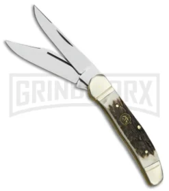 Hen & Rooster Copperhead Deer Stag Pocket Knife