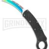 Karambit OTF Hawksbill Knife Black/Spectrum Stainless Steel - Two Tone Plain