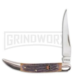 Klaas Toothpick Autumn Brown Bone Pocket Knife