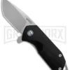 Kubey Campe Nest EDC Black G-10 Liner Lock Knife - Satin Plain