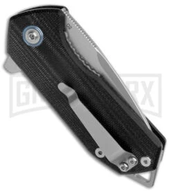 Kubey Campe Nest EDC Black G-10 Liner Lock Knife - Satin Plain -Grindworx Shop Kubey EDC LL Campe Nest Black G 10 BHQ 117878 jr side large