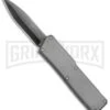 Lightning Gray D/A OTF Automatic Knife - Black Dagger