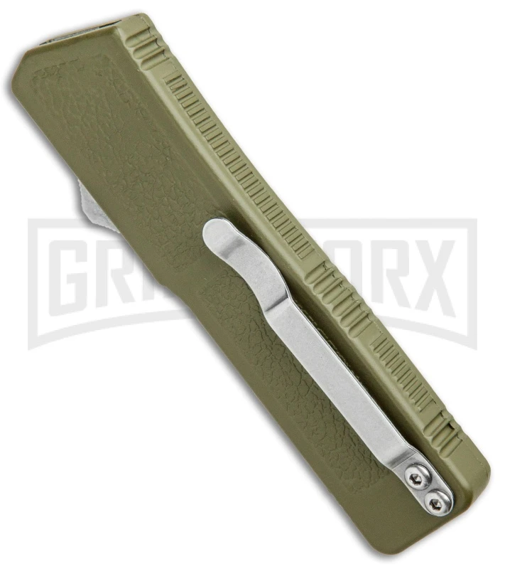 Lightning OD Green D/A OTF Automatic Knife - Tanto Satin 3 Lightning OD Green D/A OTF Automatic Knife - Tanto Satin - Image 3
