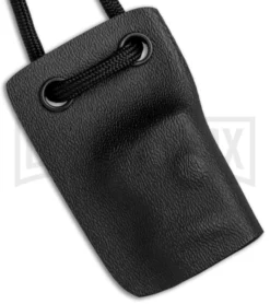 Linos Kydex Boker Mini Kalashnikov Neck Sheath With Black Cord -Grindworx Shop Linos Kydex Sheath for Boker Mini Kalashnikov Neck Cord BHQ 79745 jr close large 1