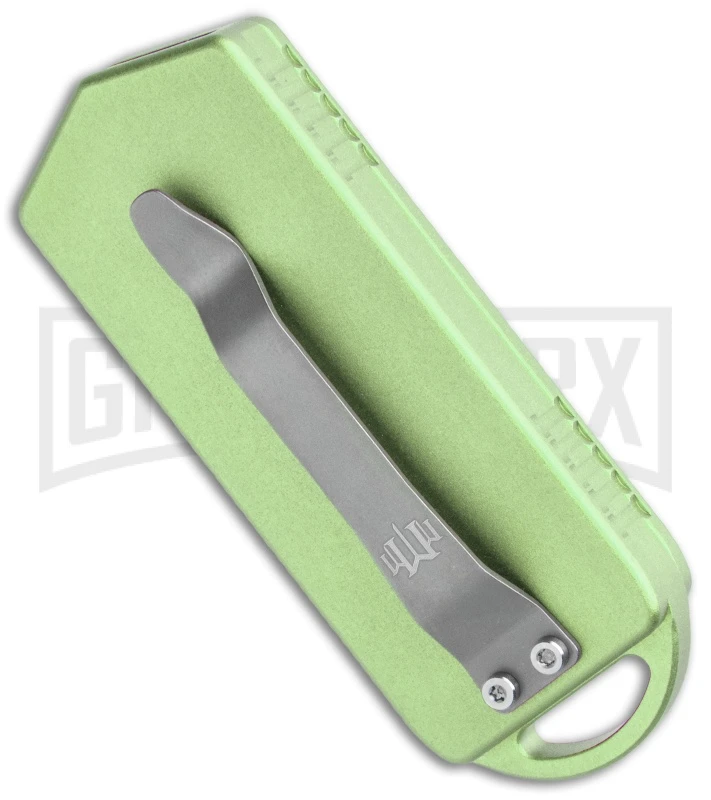 M3 Tactical Tech Rogue Green Aluminum D/A OTF Automatic Knife - Black Plain 3 M3 Tactical Tech Rogue Green Aluminum D/A OTF Automatic Knife - Black Plain - Image 3