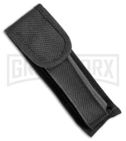 Mago 9" Black Marble Italian Stiletto OTF Automatic Knife - Satin Plain -Grindworx Shop Mago 9in Black Marble Italian Stiletto OTF Black Bolsters Bayo Satin GX 33929 jr sheath large