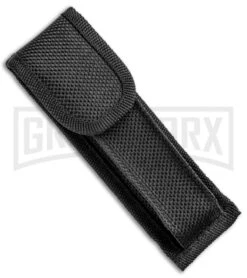 Mago 9" Yellow Marble Italian Stiletto OTF Automatic Knife - Satin Plain -Grindworx Shop Mago 9in Yellow Marble Italian Stiletto OTF Auto Satin GX 33804 jr case large