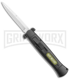 NATO OTF Black Bayonet Knife - Satin Plain