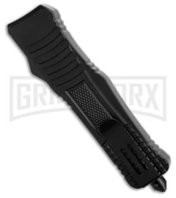 Rumble Black D/A OTF Automatic Knife Clip Point (3.75" Two Tone) -Grindworx Shop Rumble Black D A OTF Automatic Knife Clip Point Two Tone GX 41426 side kc large