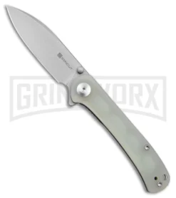 SENCUT Scepter Natural G-10 Liner Lock Knife - Stonewash Plain