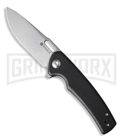 SENCUT Vesperon Black G-10 Pocket Knife - Satin Plain