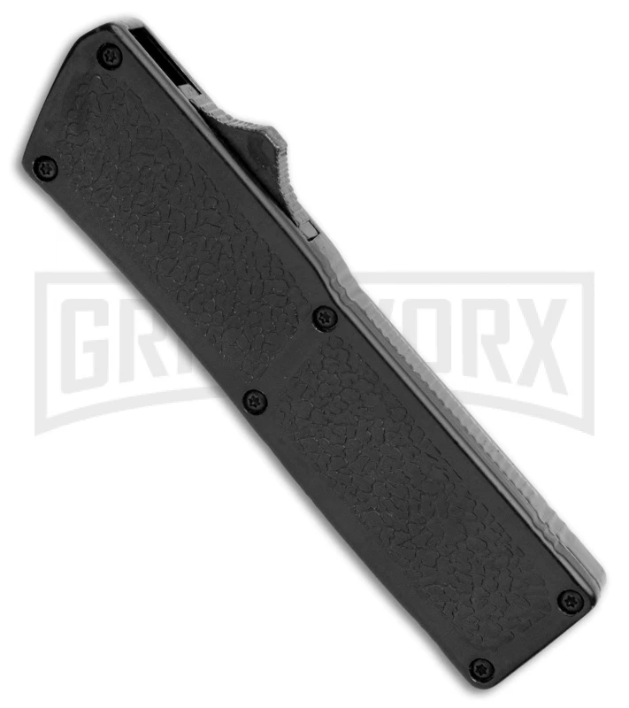 Thunder Black D/A OTF Automatic Knife - Black Serrated 2 Thunder Black D/A OTF Automatic Knife - Black Serrated - Image 2