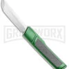 No Limit Knives Vespa Ripper Green/ CF Inlay OTF Japanese Tanto Knife - Satin