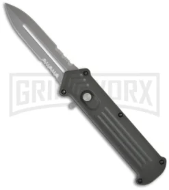 Gray Arrow OTF Joker Automatic Knife Cupid Clone - Bead Blast Serr