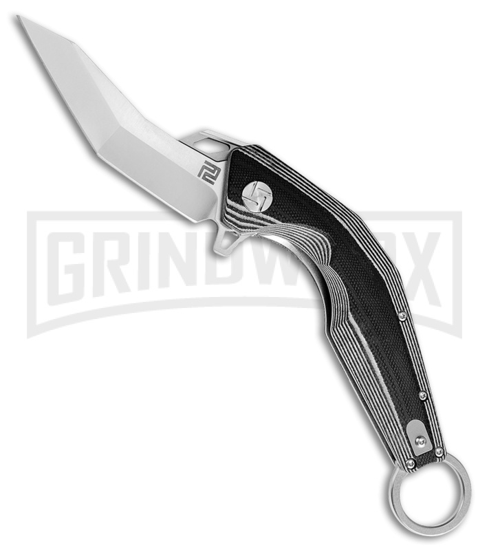 Grindworx Shop 4 Grindworx Shop -Grindworx Shop artisan cutlery cobra ll textured black white g 10 blasted BHQ 87130 jr large 1