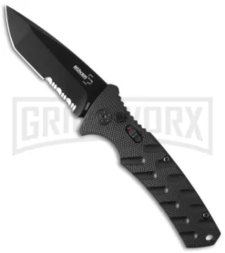 Boker Plus Strike Manual Knife - Tanto Black Serr