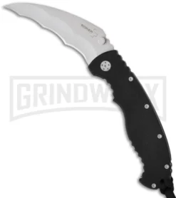 Boker Plus Bat Karambit Black G-10 Folding Knife - Bead Blast Plain