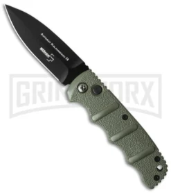 Boker Kalashnikov Dagger OD Green Automatic Knife - Black Plain