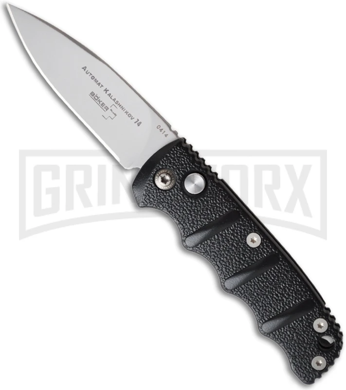 Boker Mini Kalashnikov Black Automatic Knife - Bead Blast Plain 1 Boker Mini Kalashnikov Black Automatic Knife - Bead Blast Plain