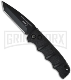 Boker Kalashnikov Black Automatic Knife - Tanto Black Plain