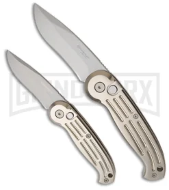 Boker Magnum Black Automatic Knife - Tanto Black Serr 5 Boker Magnum Black Automatic Knife - Tanto Black Serr -Grindworx Shop boker magnum 01bo007 comparison large