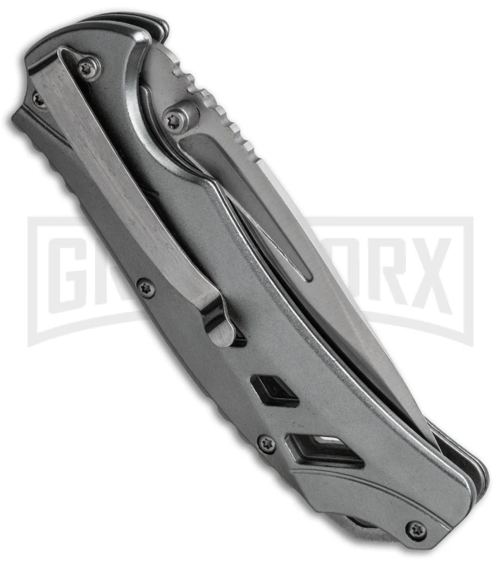 Boker Magnum 01LG450 Graymen Folding Knife - Satin Plain 3 Boker Magnum 01LG450 Graymen Folding Knife - Satin Plain - Image 3