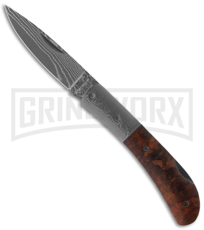 Boker Magnum Quincewood Folding Knife - Damascus Plain 1 Boker Magnum Quincewood Folding Knife - Damascus Plain