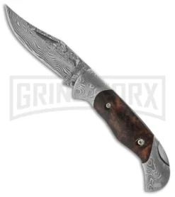 Boker Magnum Empress Folding Knife - Damascus Plain