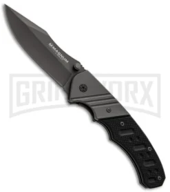 Boker Magnum Bowie Folding Knife - Gray Plain