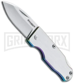 Boker Magnum Slim Rainbow Folding Knife - Satin Plain