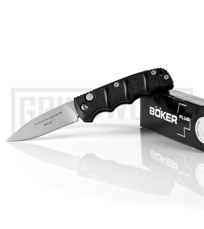Boker Mini Kalashnikov Black Automatic Knife - Bead Blast Plain 4 Boker Mini Kalashnikov Black Automatic Knife - Bead Blast Plain - Image 4