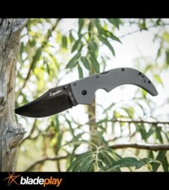 Cold Steel 62NGMLV Medium Espada Gray Tri-Ad Lock Knife - Black -Grindworx Shop cold steel medium espada blk gray 62NGMLV BHQ 49825 dl large